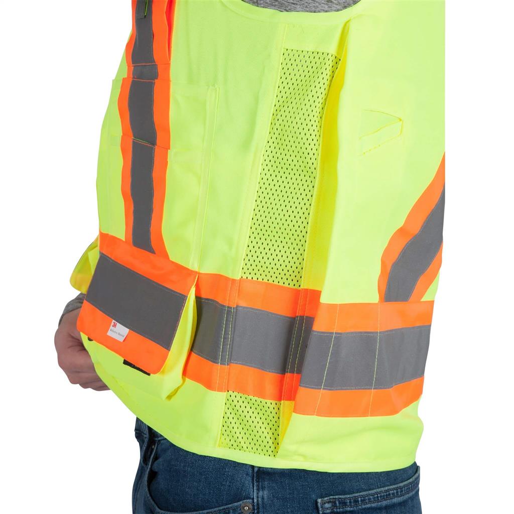 DuraDrive Men's Hi-Vis Class 2 Level 2 Surveyor Safety Vest with Pockets