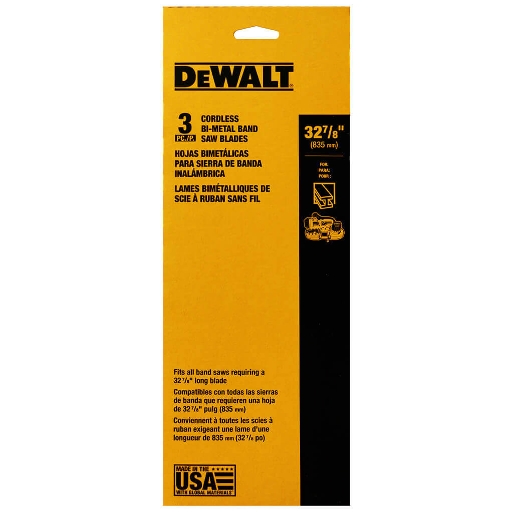 DEWALT DW3984C 32-7/8 in. 24-TPI Bi-Metal Portable Band Saw Blade (3-Pack)