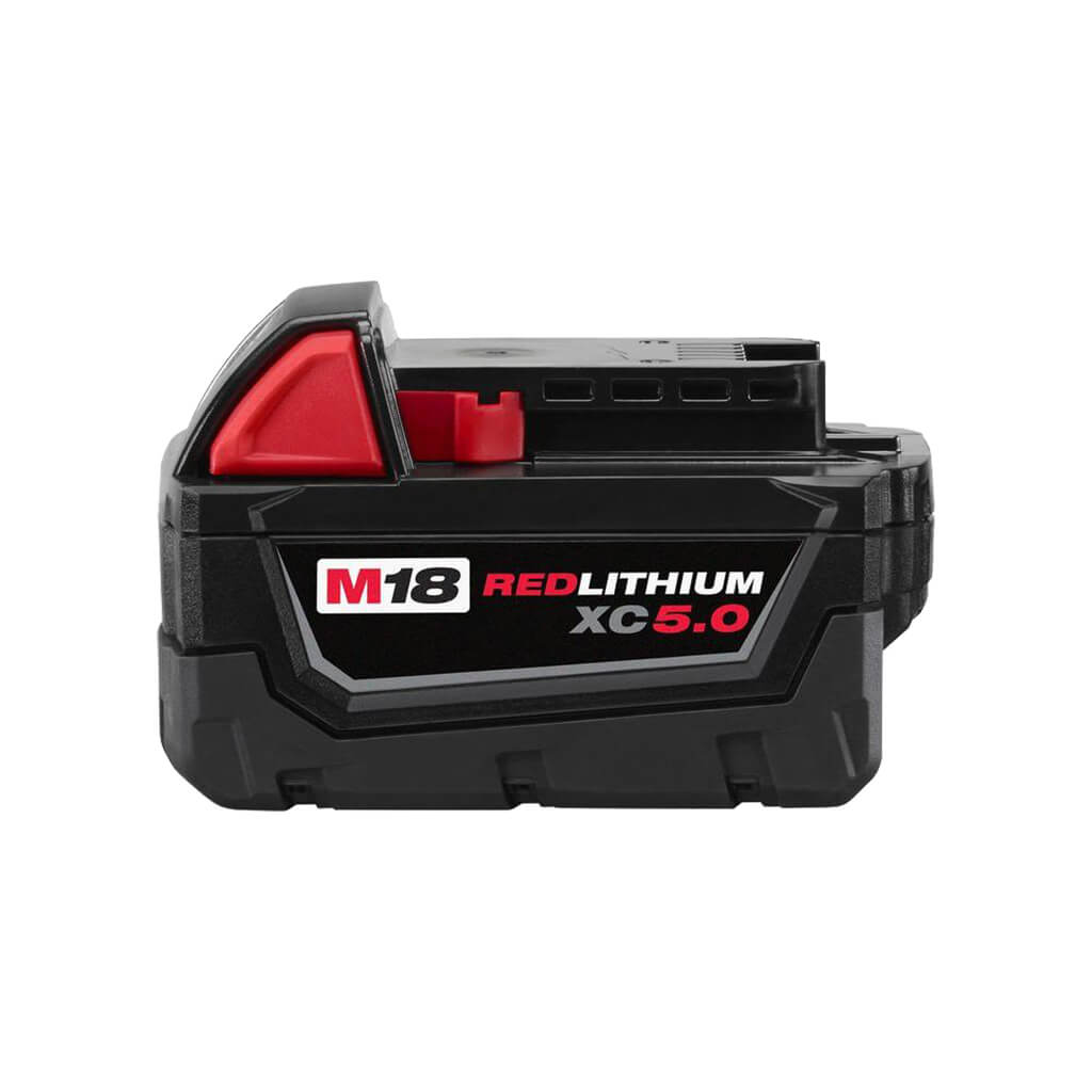 Milwaukee 48-11-1850 18-Volt 5.0 Ah XC M18 REDLITHIUM Extended Capacity Lithium-Ion Battery