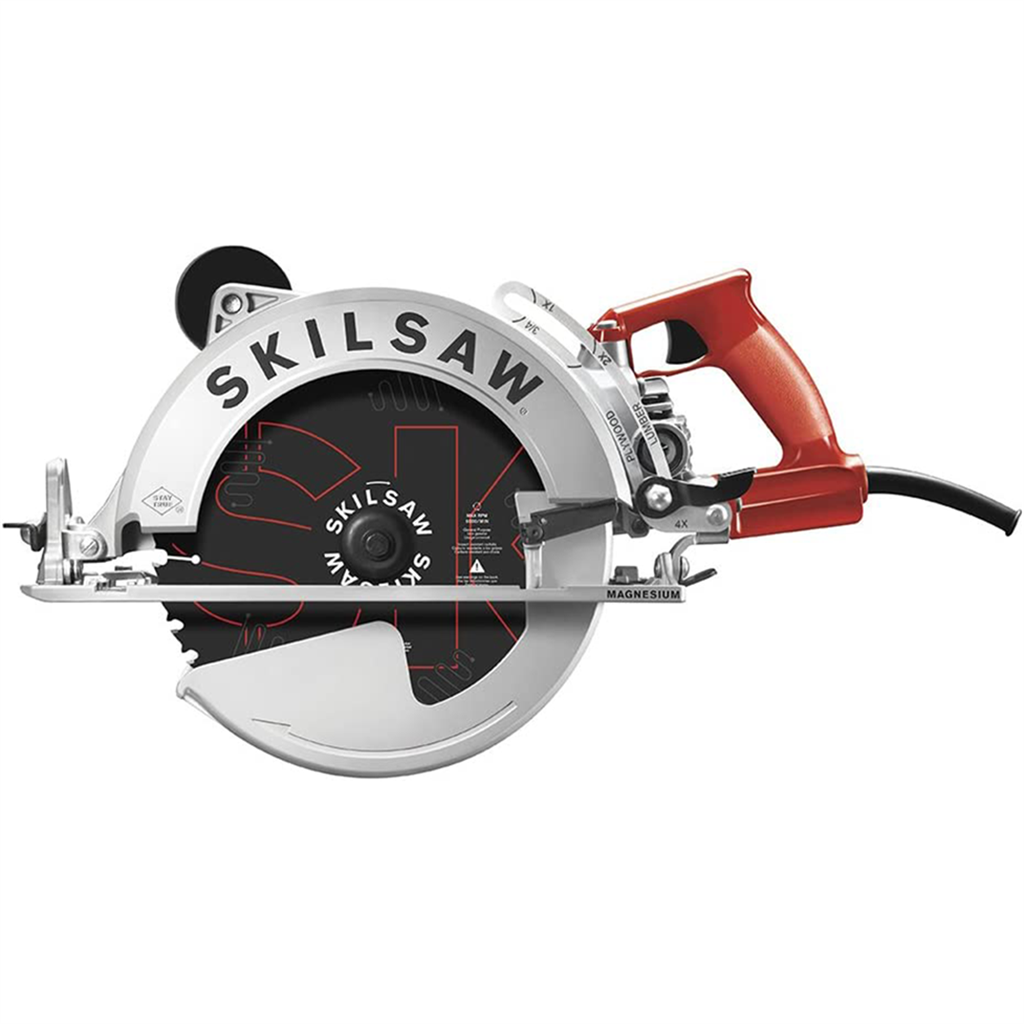 SKILSAW SPT70WM-01/22 15 Amp 10-1/4 in. Corded Magnesium SAWSQUATCH Worm Drive Circular Saw