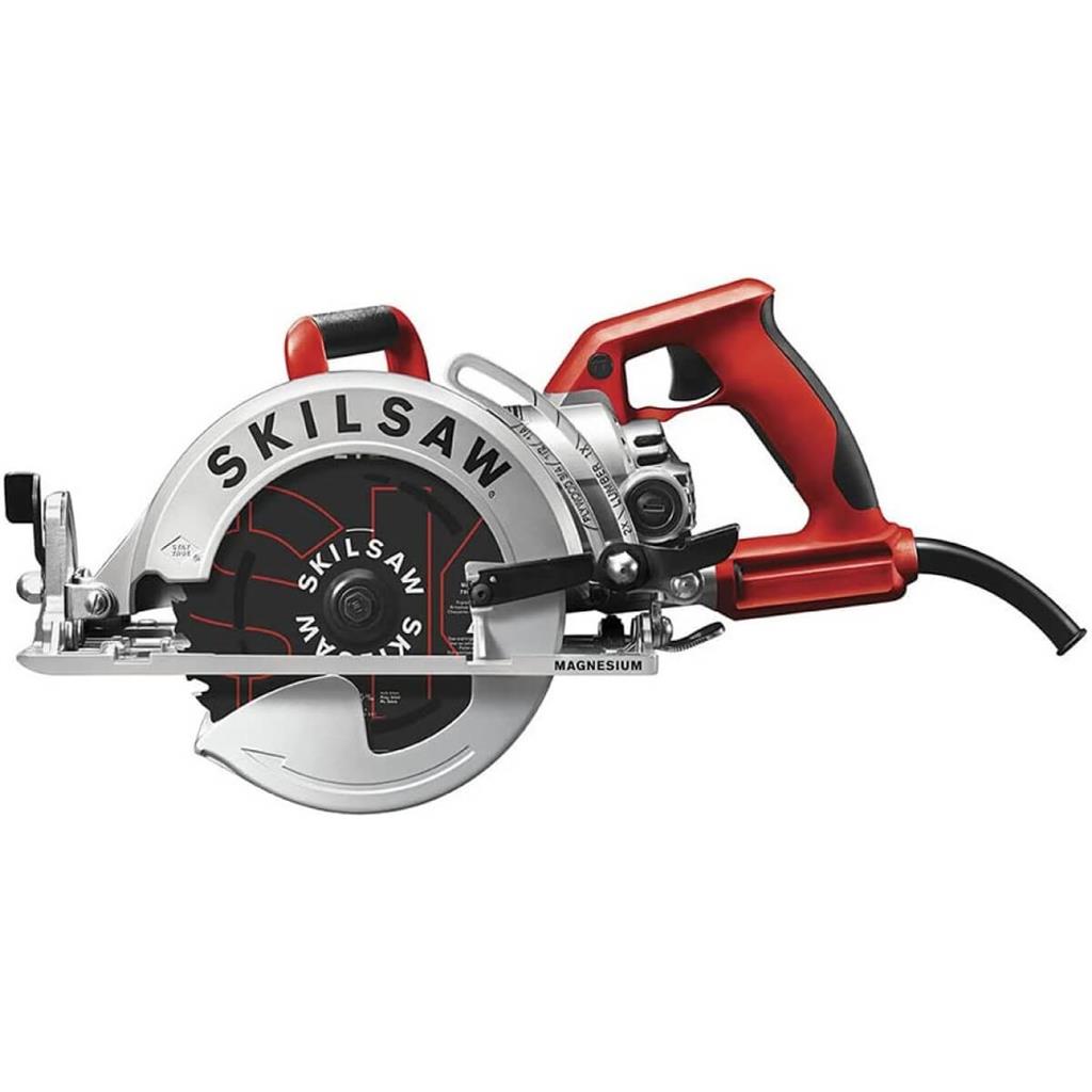 SKILSAW SPT77WML-01 15 Amp 7-1/4 in. Corded Lightweight Magnesium Worm Drive Circular Saw 