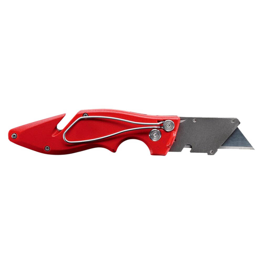 Milwaukee 48-22-1901 7-1/4 in. FASTBACK Flip Open Replaceable Blade Pocket Utility Knife with Wire Stripper and Belt Clip