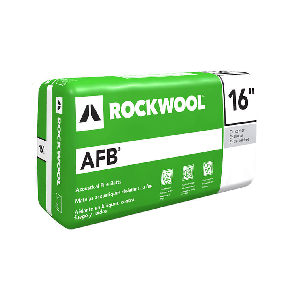 ROCKWOOL AFB 6 in. x 16 in. x 48 in. Acoustical Fire Batts (32 sq. ft. per Bag)