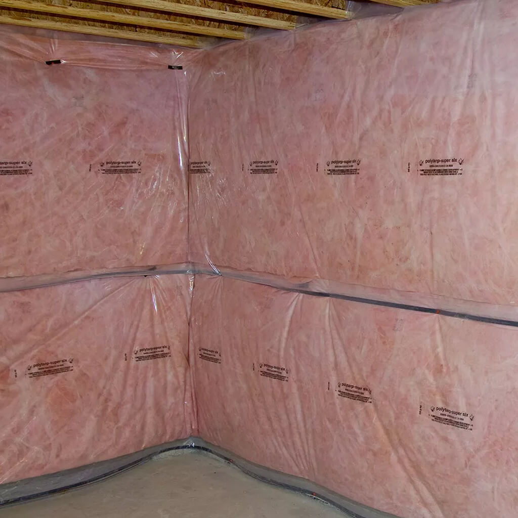 TLP R20 4 ft. x 35 ft. Fibreglass Basement Insulation Foundation Blanket