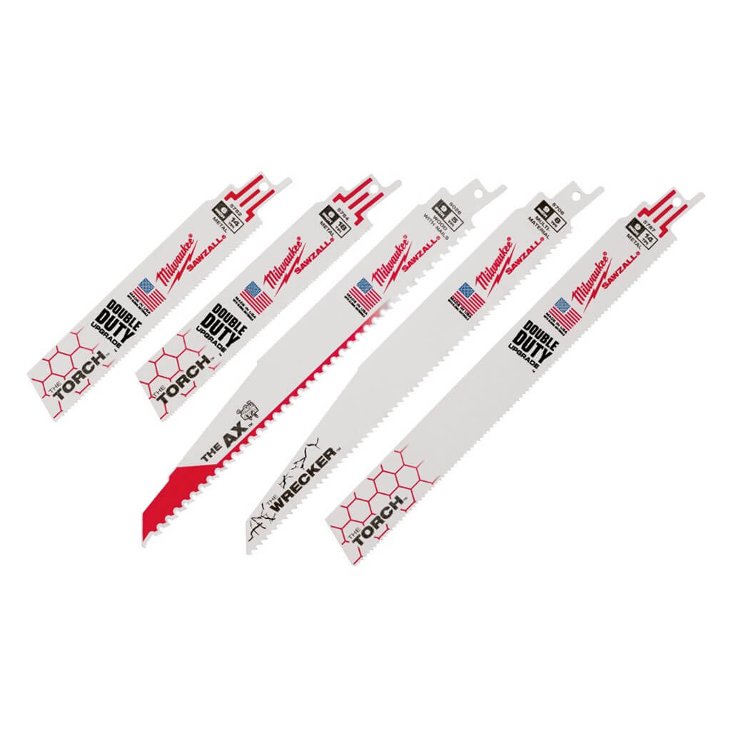 Milwaukee 49-22-3305 SAWZALL Demolition Blade Set (5-Piece)