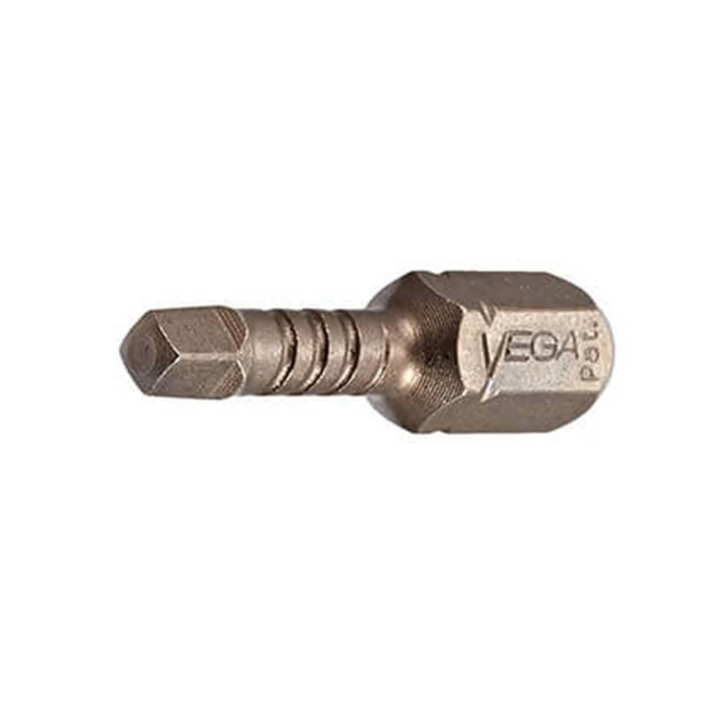 VEGA P125R1A-C2 #1 x 1 in. Square Drive Impactech Gunmetal Bronze Insert Bit (2-Pack)