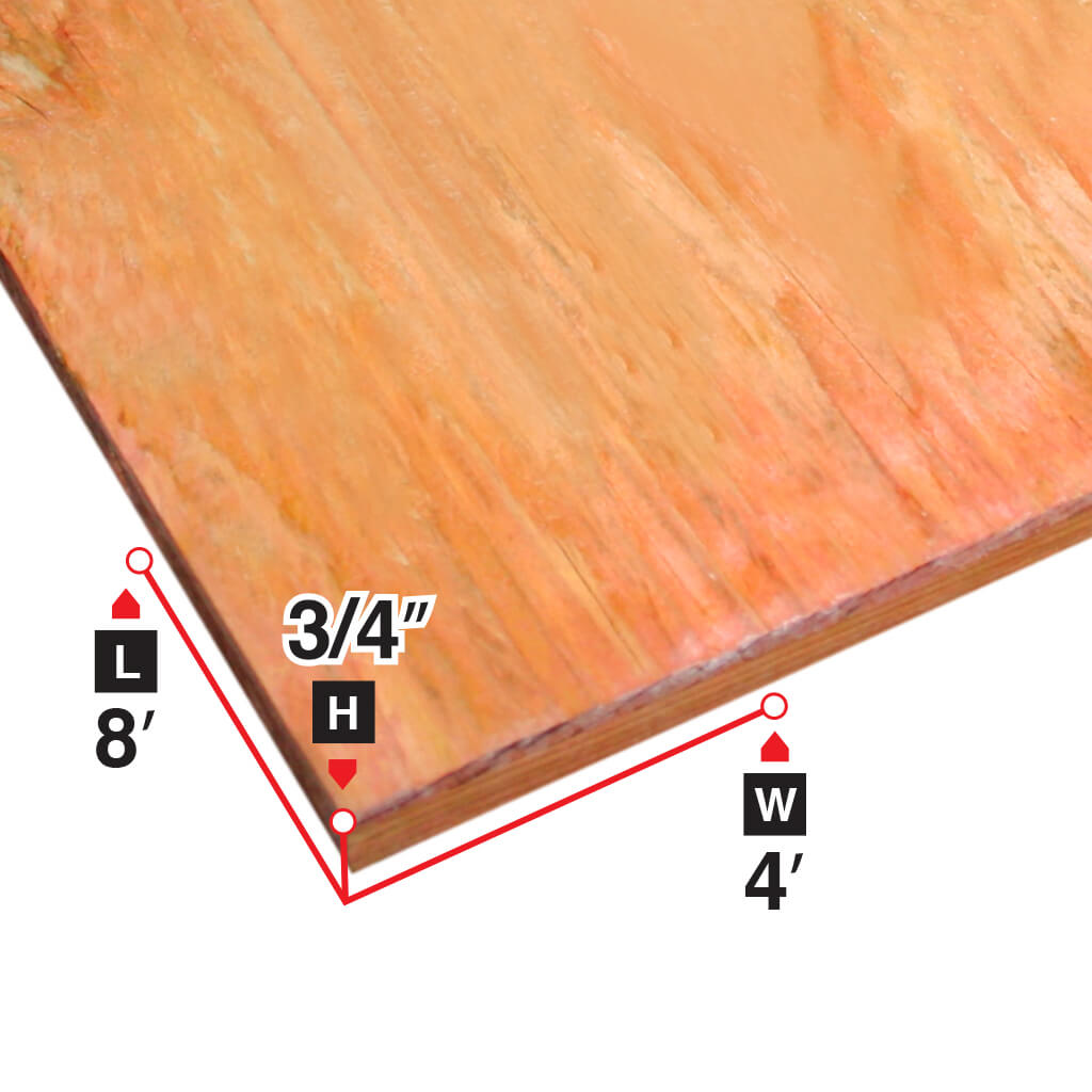  3/4 in. x 4 ft. x 8 ft. Fire-Resistant Treated Plywood