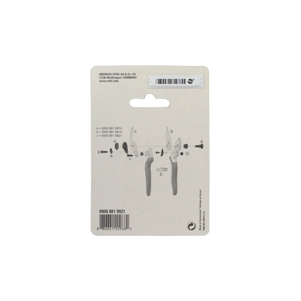 STIHL 0000 881 9921 Replacement Counter Blade with Screws for F6 Pruner