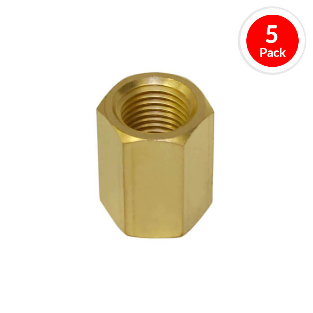 DuraDrive P525 1/4 in. Female x 1/4 in. Female Brass Coupler Air Hose Fitting (5-Pack)