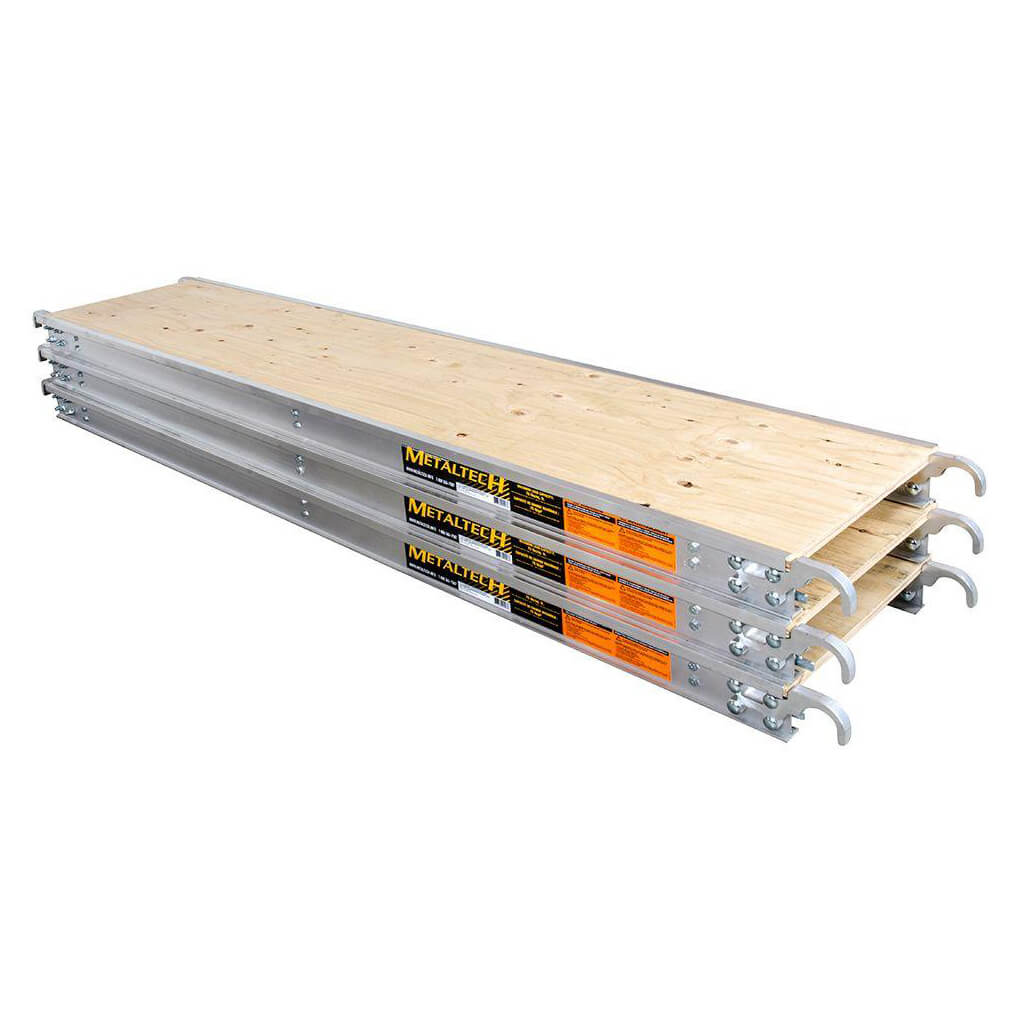  MetalTech M-MPP1019 10 ft. x 19 in. Aluminum Scaffold Platform with Plywood Deck