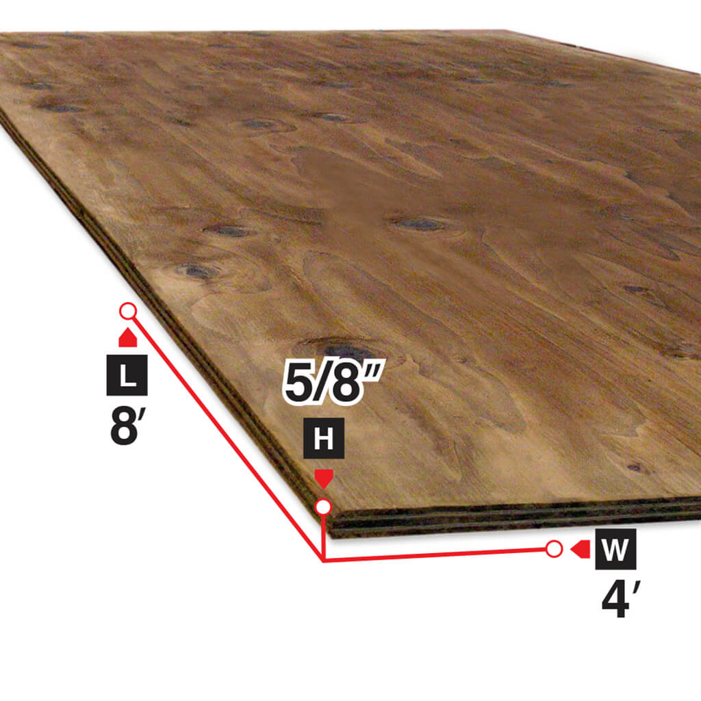  5/8 in. x 4 ft. x 8 ft. Sienna Brown Pressure Treated Plywood