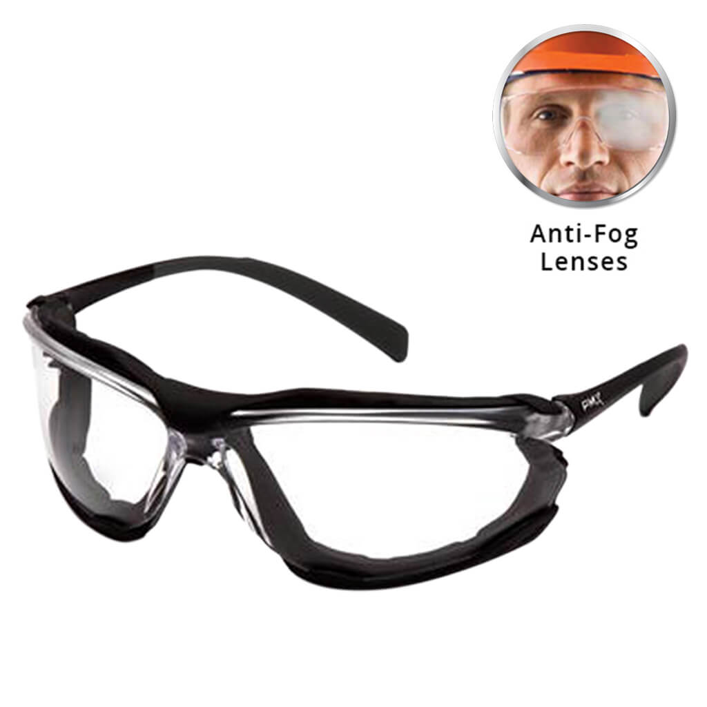 Pyramex Proximity H2X Safety Glasses with Anti-Fog Clear Lens