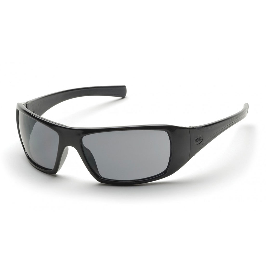 Pyramex Black Frame Safety Glasses with Gray Lens