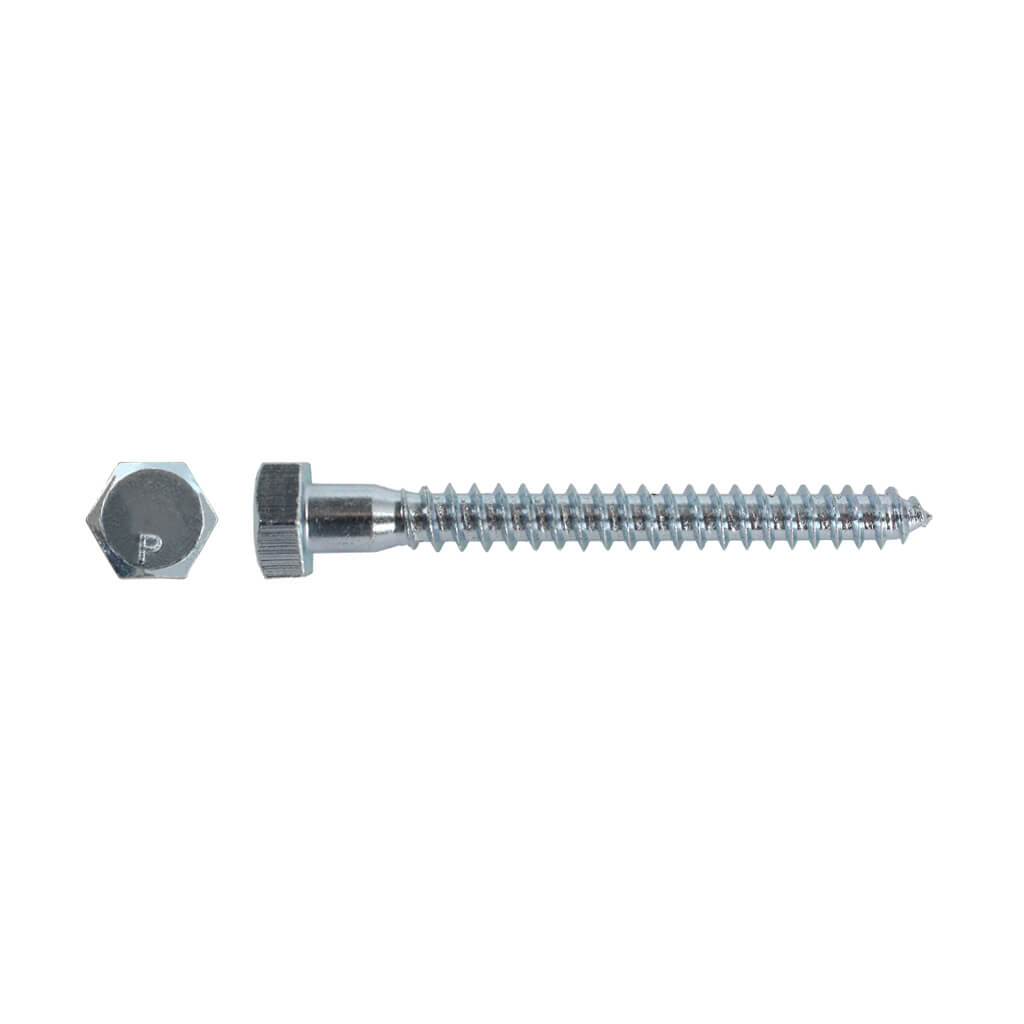 H Paulin 5/16 in. x 3 in. Zinc Coated Hex Head Lag Bolts (500-Box)