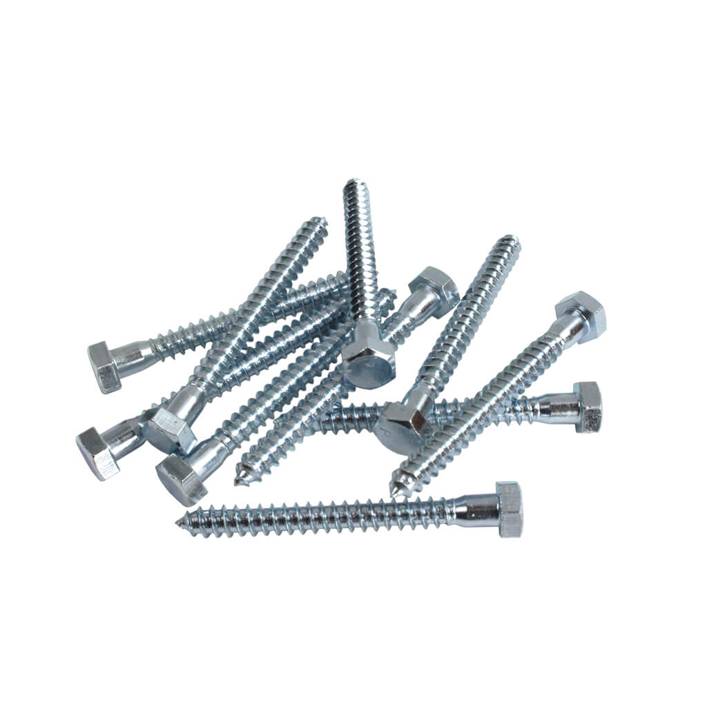 H Paulin 5/16 in. x 3 in. Zinc Coated Hex Head Lag Bolts (500-Box)