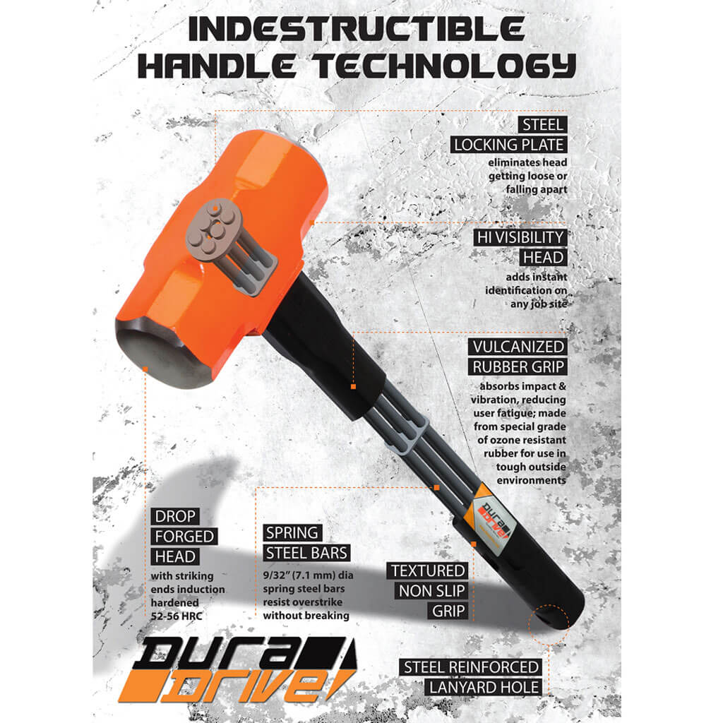  DuraDrive 36 in. 8 lb. 52-56 HRC Sledge Hammer