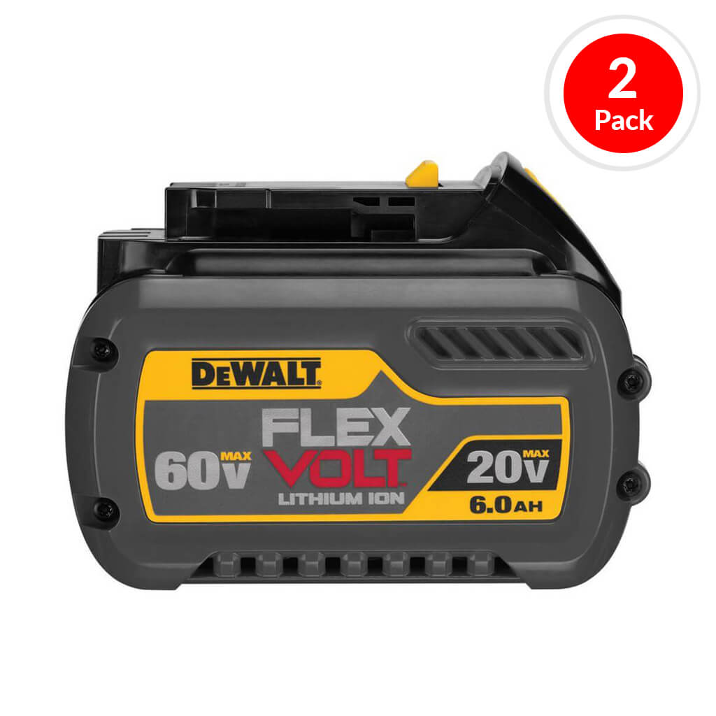 DEWALT DCB606-2 FLEXVOLT 20-Volt/60-Volt 6.0-Ah MAX Lithium-Ion Battery (2-Pack)