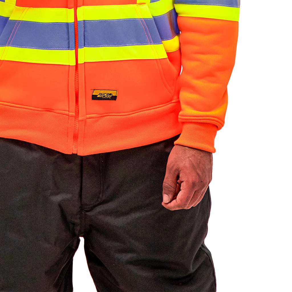 DuraDrive Men's 4 in. Hi-Vis Reflective Stripes Hooded Jacket