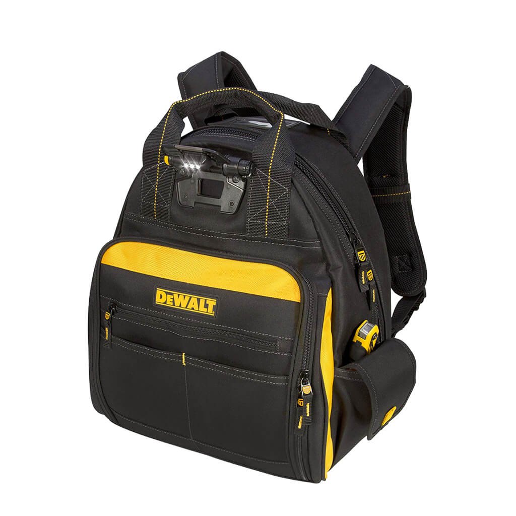 DEWALT DGL523 57-Pocket Lighted Tool Backpack