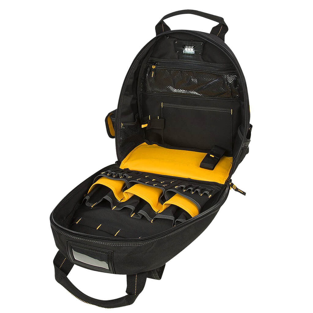 DEWALT DGL523 57-Pocket Lighted Tool Backpack