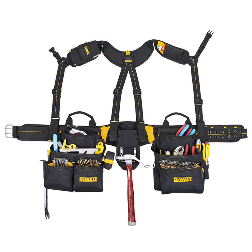 DEWALT DG5617 20-Pocket Pro Framers Combo Apron and Yoke-Style Suspenders