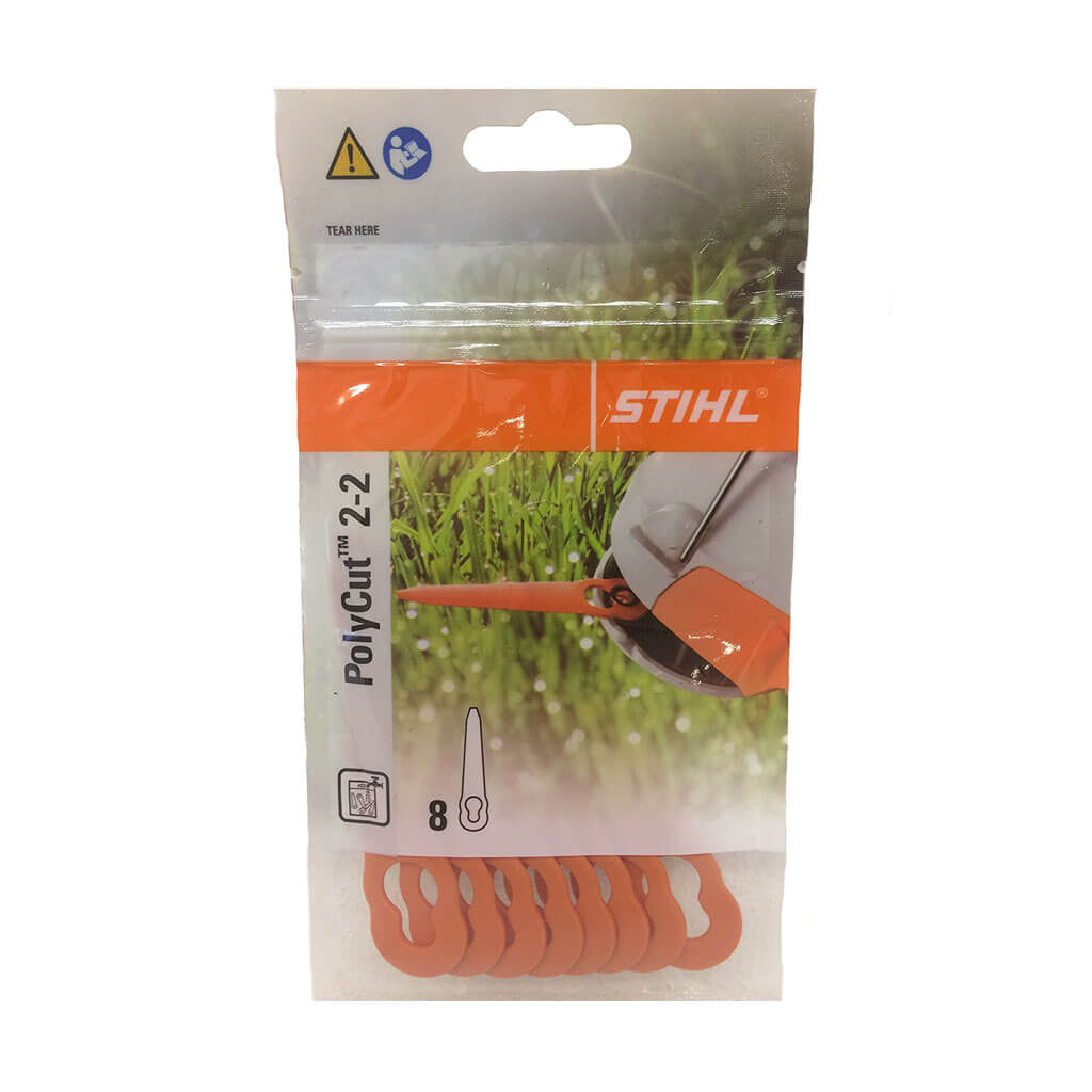 STIHL 4008 007 1000 PolyCut 2-2 Plastic Replacement Trimmer Blades (8-Pack)