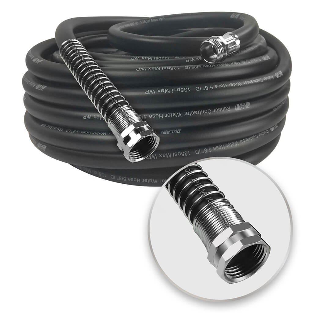 DuraDrive GG5875F 5/8 in. x 75 ft. Black Nitrile Garden Hose