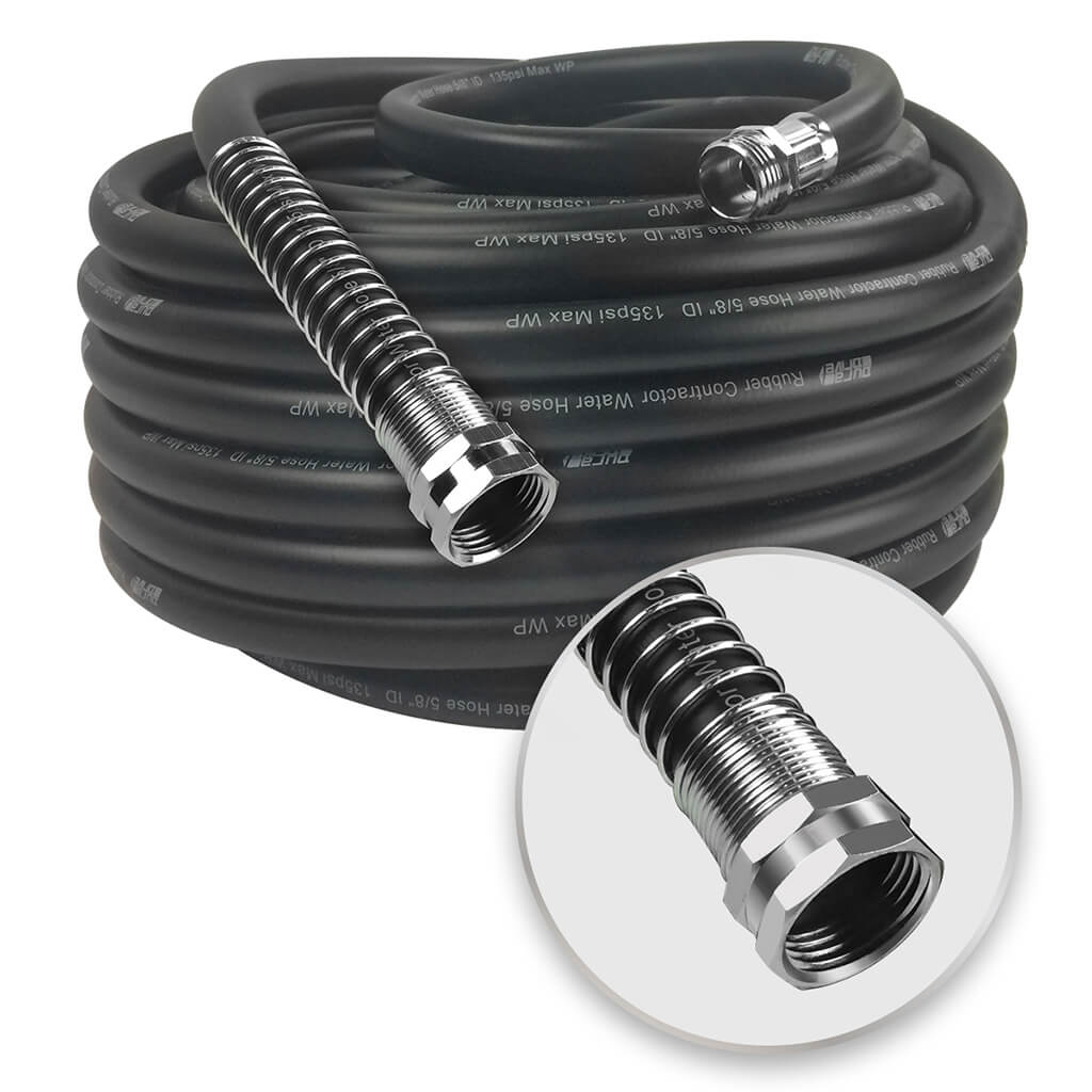 DuraDrive GG58100F 5/8 in. x 100 ft. Black Nitrile Garden Hose