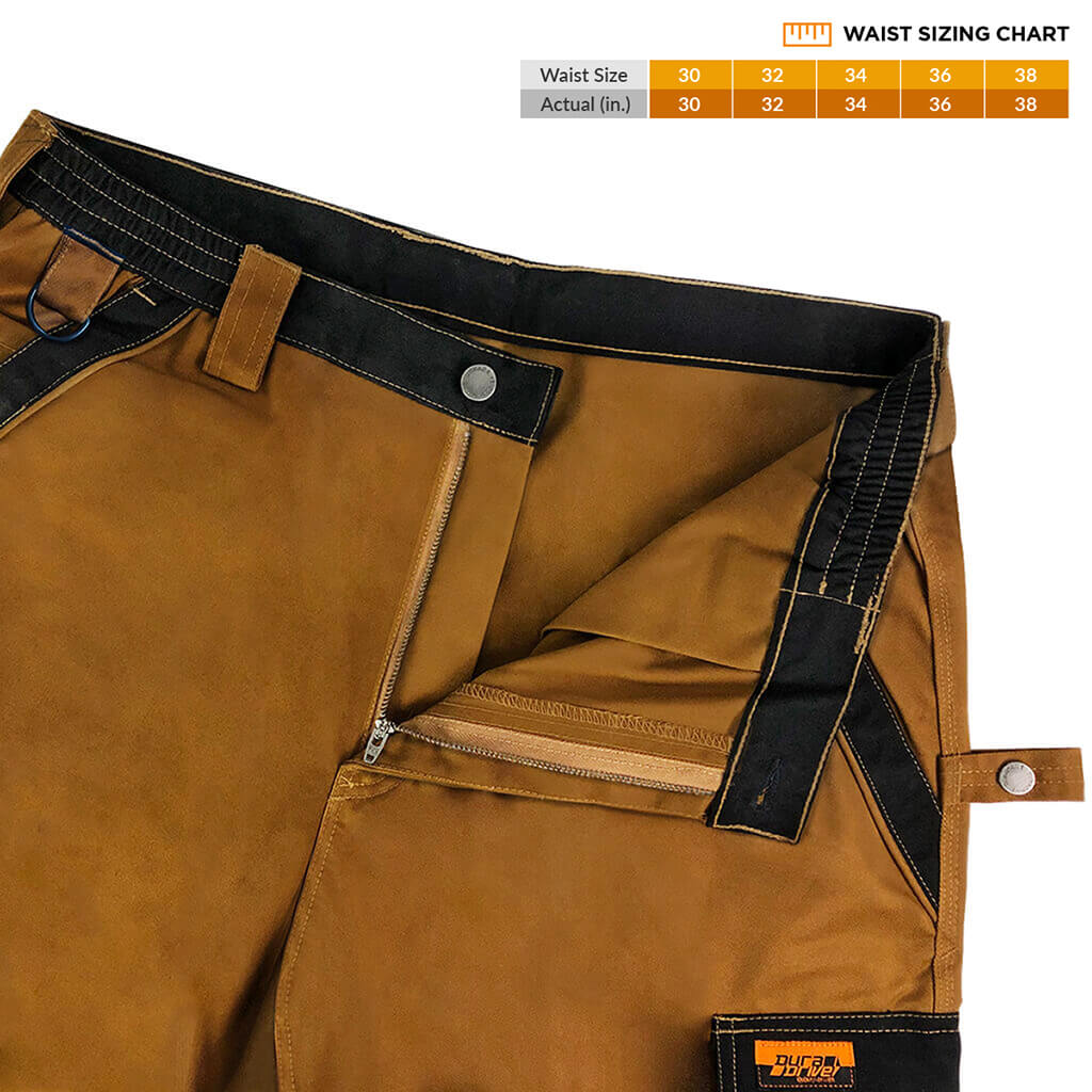 DuraDrive Men's TRADESMAN British Tan Two Tone Work Pants