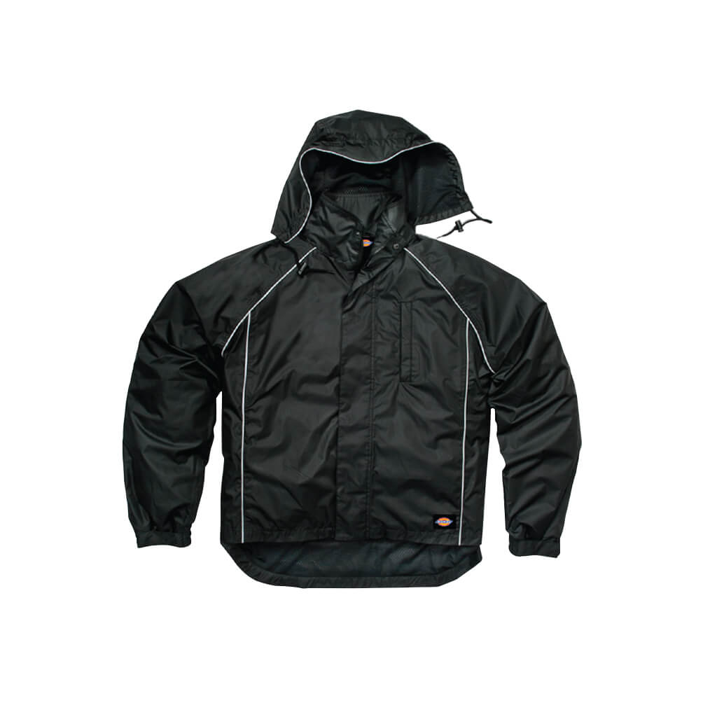 DICKIES D17081 Seam Sealed Breathable Rain Work Coat with Removable Hood 