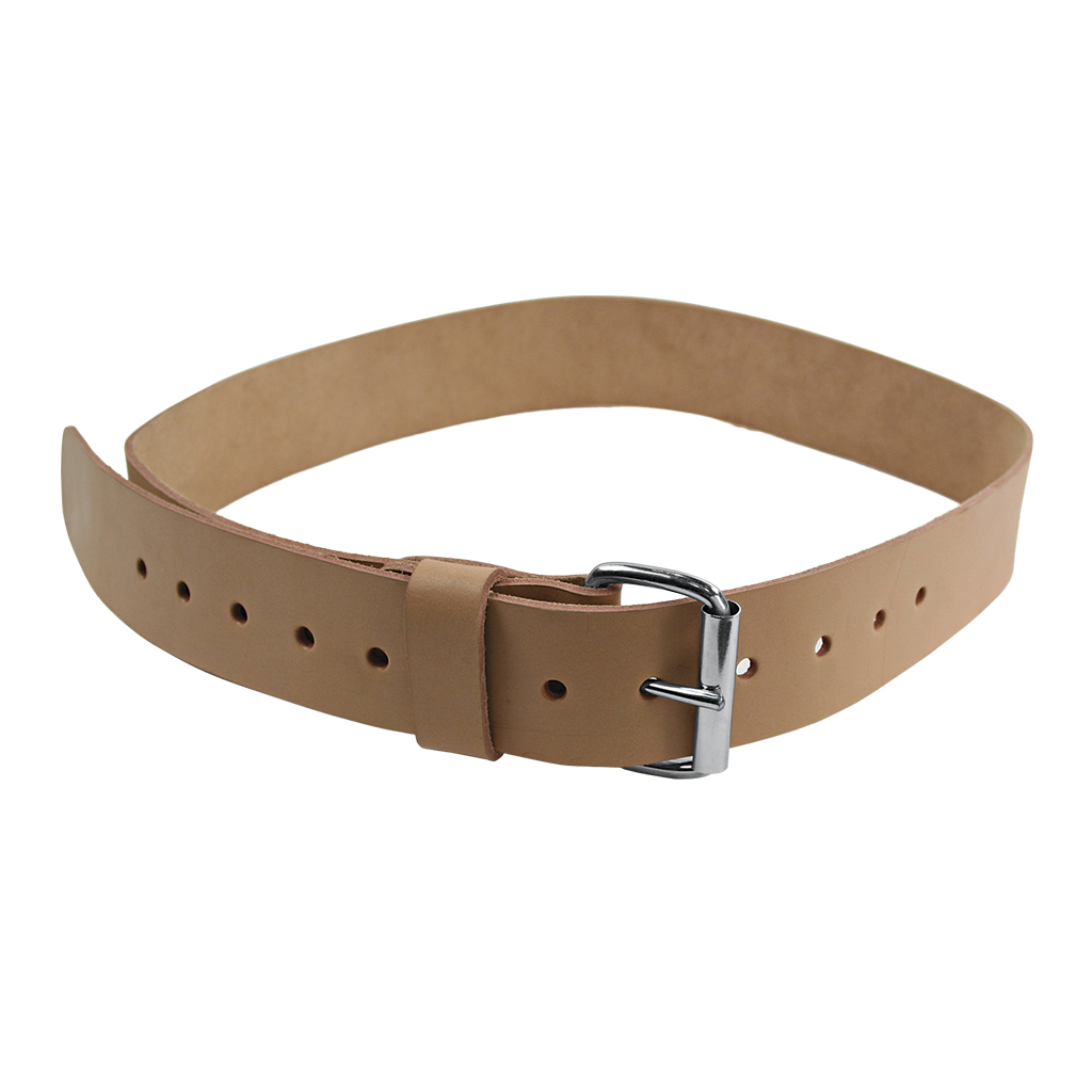 BOSSA 2 in. Beige Top Grain Leather Work Belt