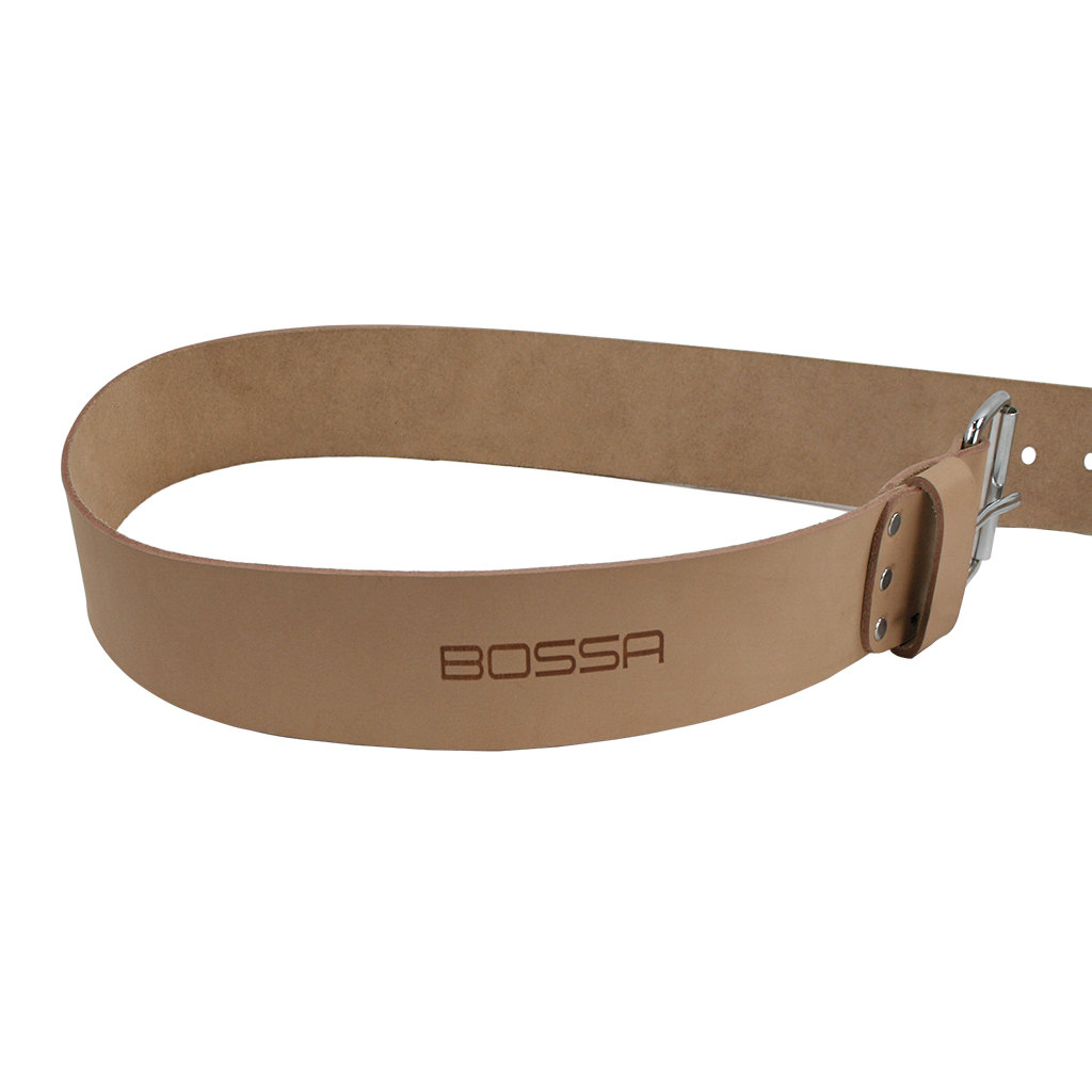 BOSSA 2 in. Beige Top Grain Leather Work Belt