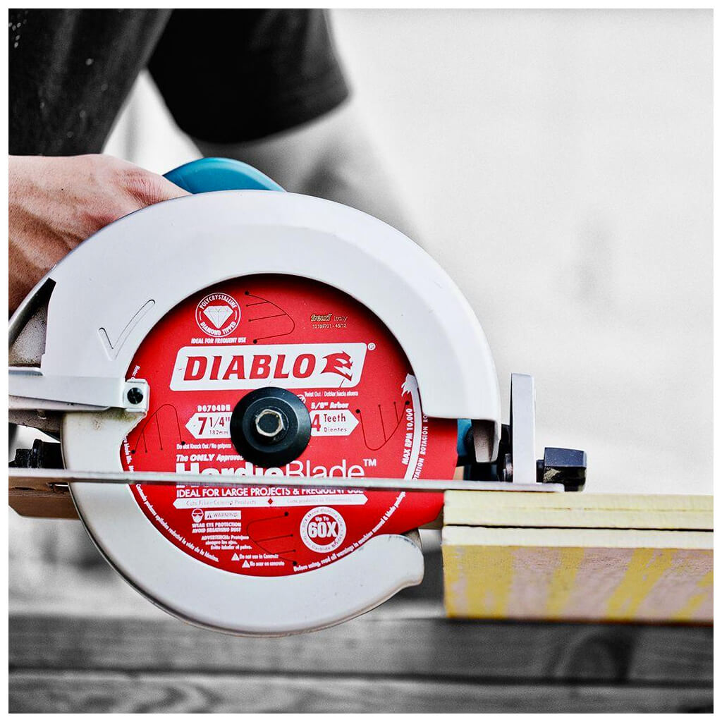 Freud Diablo D0704DH 7-1/4 in. x 4-Tooth Polycrystalline Diamond (PCD) Tipped Fibre Cement Hardie Blade