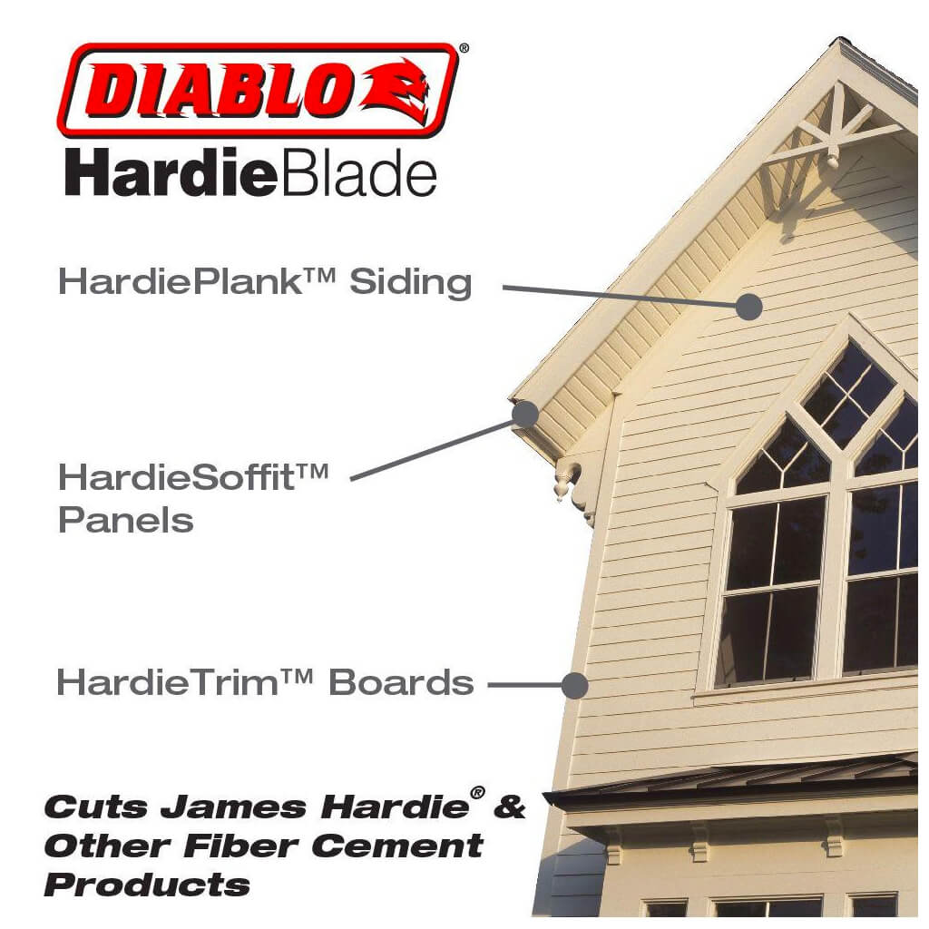 Freud Diablo D0704DH 7-1/4 in. x 4-Tooth Polycrystalline Diamond (PCD) Tipped Fibre Cement Hardie Blade