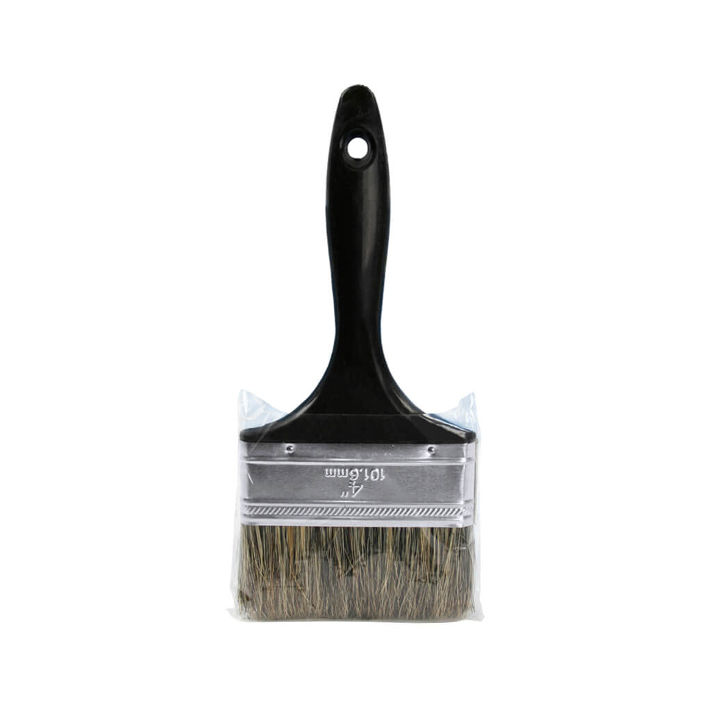 Crown Meakins 010140G 4 in. Economy Grey Bristle Straight Paint Brush