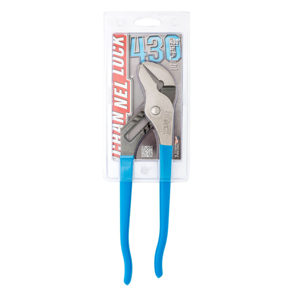 CHANNELLOCK 430 10 in. Carbon Steel Straight Jaw Tongue and Groove Pliers