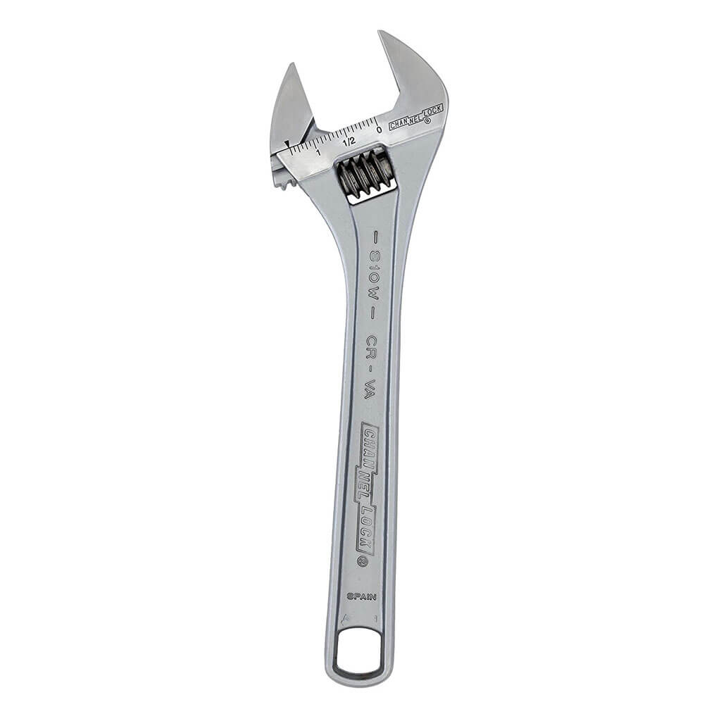 CHANNELLOCK 810W 10 in. Chrome Adjustable Wrench