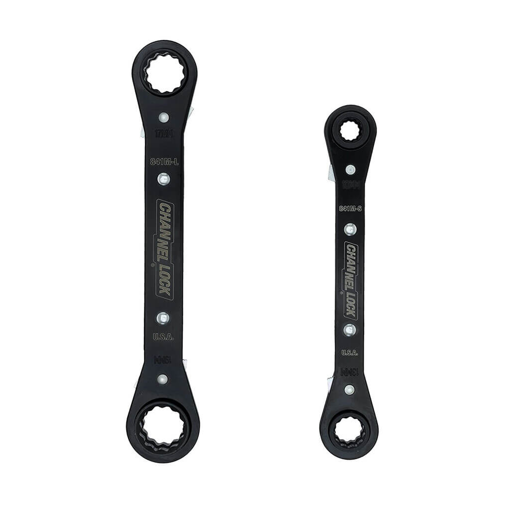 CHANNELLOCK 841M Metric Ratcheting Combination Wrench Set (2-Piece)