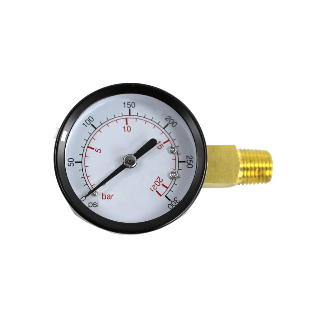 DuraTwist 2 in. Tank Pressure Gauge for 3-Gallon Air Compressor