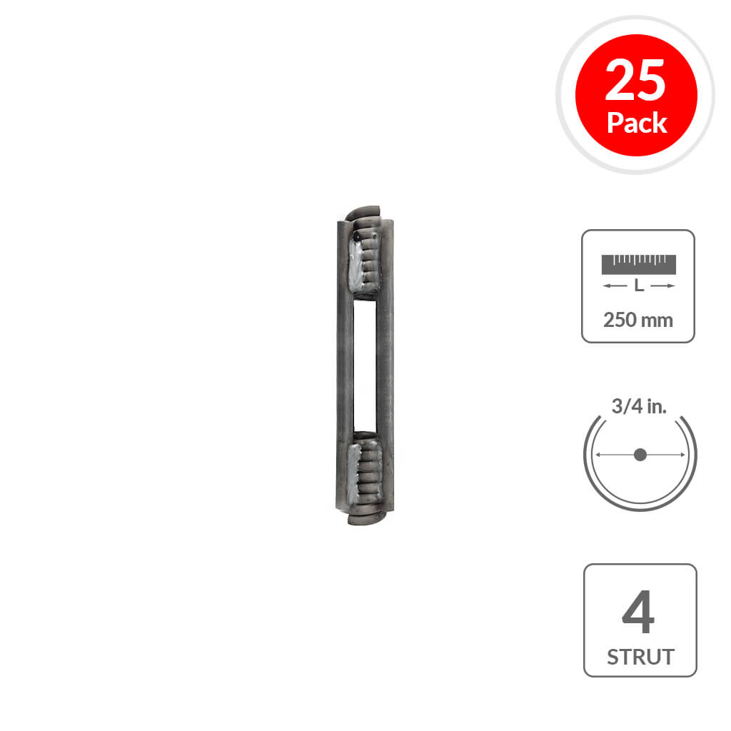 SureBuilt SBCFCT34250MM4S 3/4 in. x 250mm Heavy-Duty 4-Strut ConeFast Coil Tie (25-Pack)