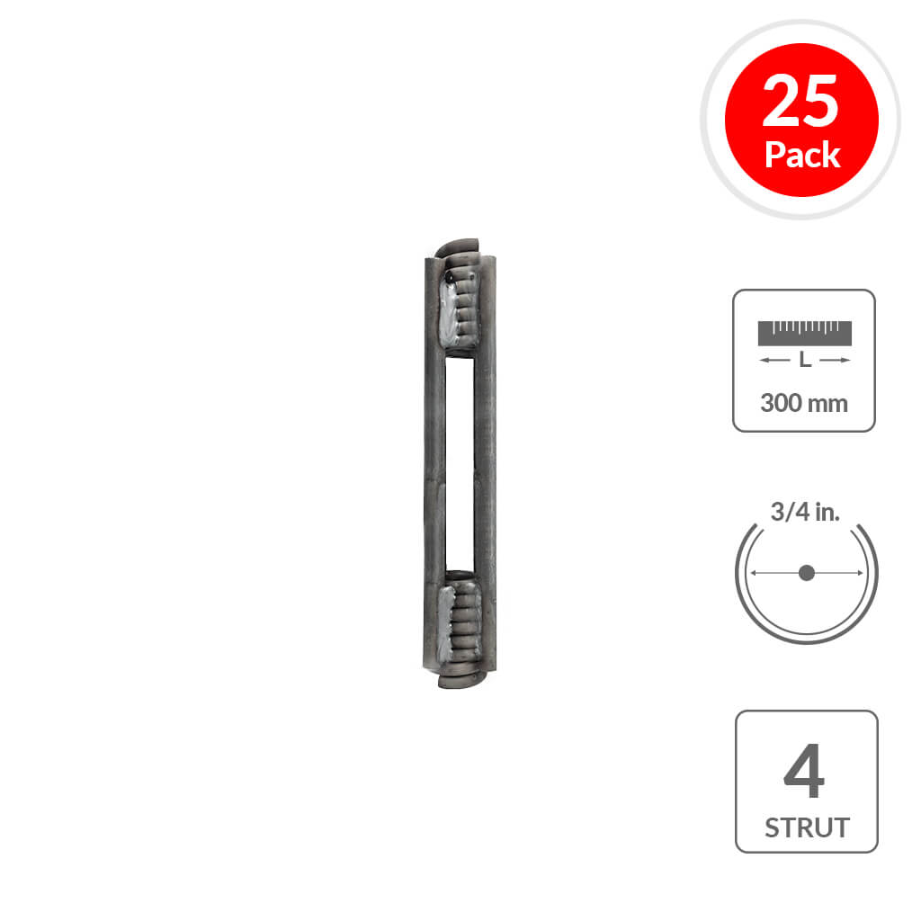 SureBuilt SBCFCT34300MM4S 3/4 in. x 300mm Heavy-Duty 4-Strut ConeFast Coil Tie (25-Pack)