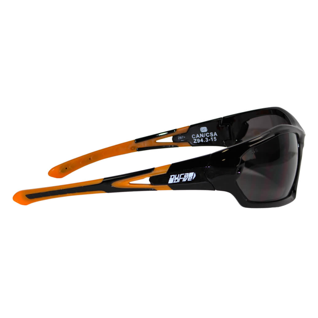 DuraDrive Smoked Lens Dual Lens Poly Frame Safety Glasses