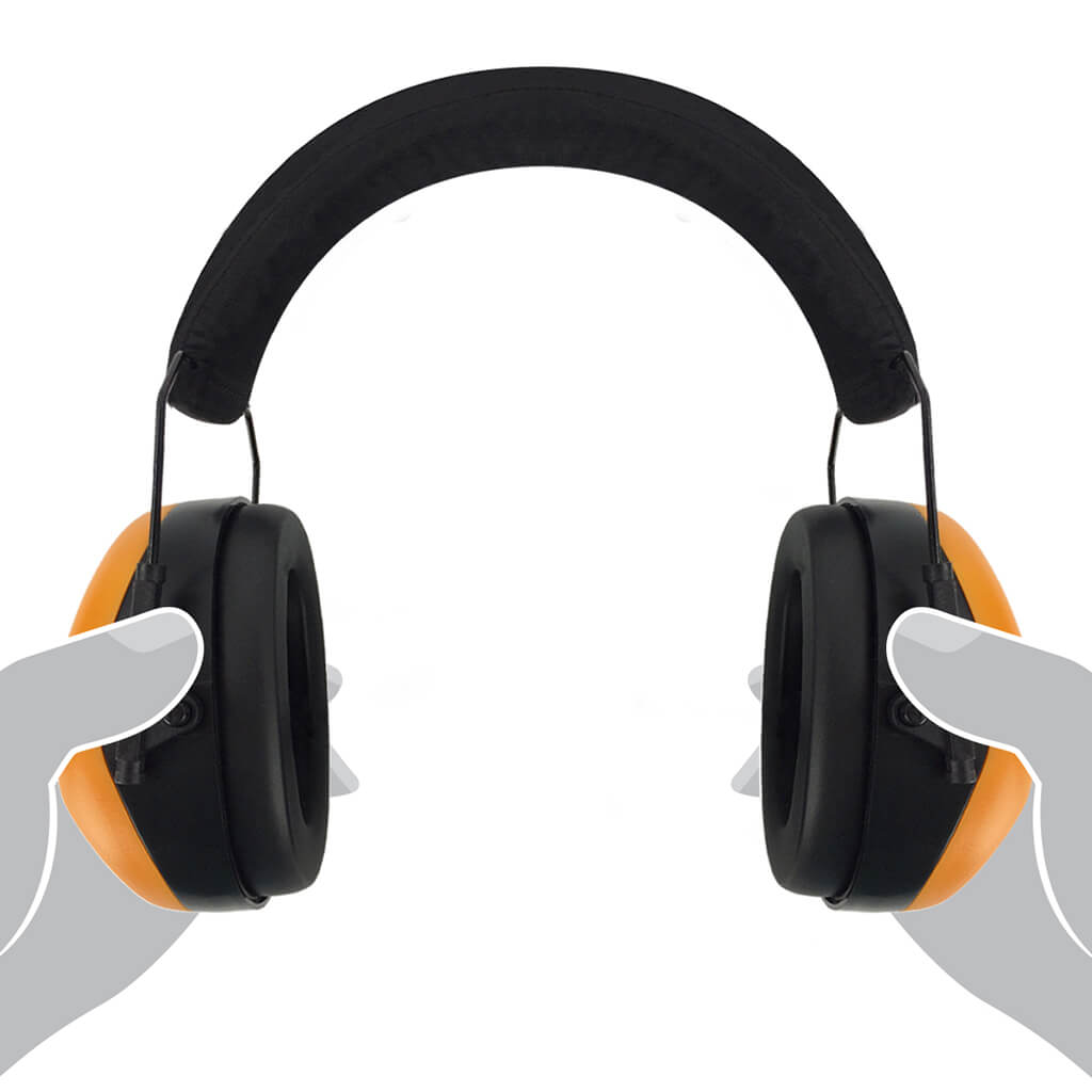 DuraDrive PM8010 Hi-Vis Orange Soft Foam Adjustable Earmuffs