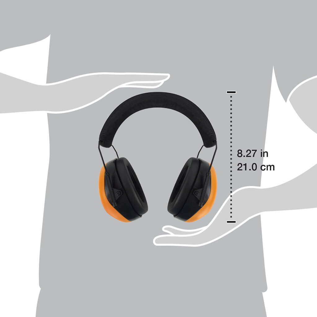 DuraDrive PM8010 Hi-Vis Orange Soft Foam Adjustable Earmuffs