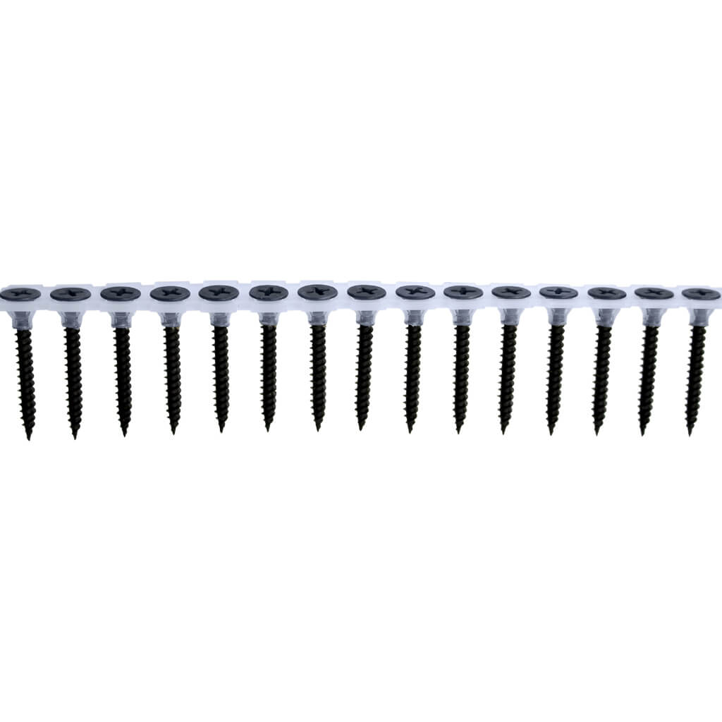 DuraDrive #6 x 1-1/4 in. Grey Phosphate Coated Bugle Head  Phillips Drive Fine Thread Collated Drywall Screws (1,000-Pail)