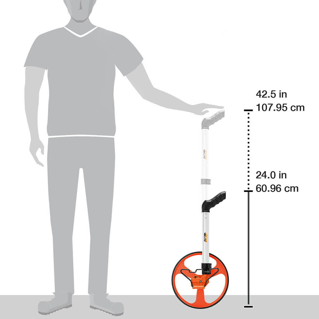 DuraDrive 30 cm Metric Measuring Wheel with Extendable Handle