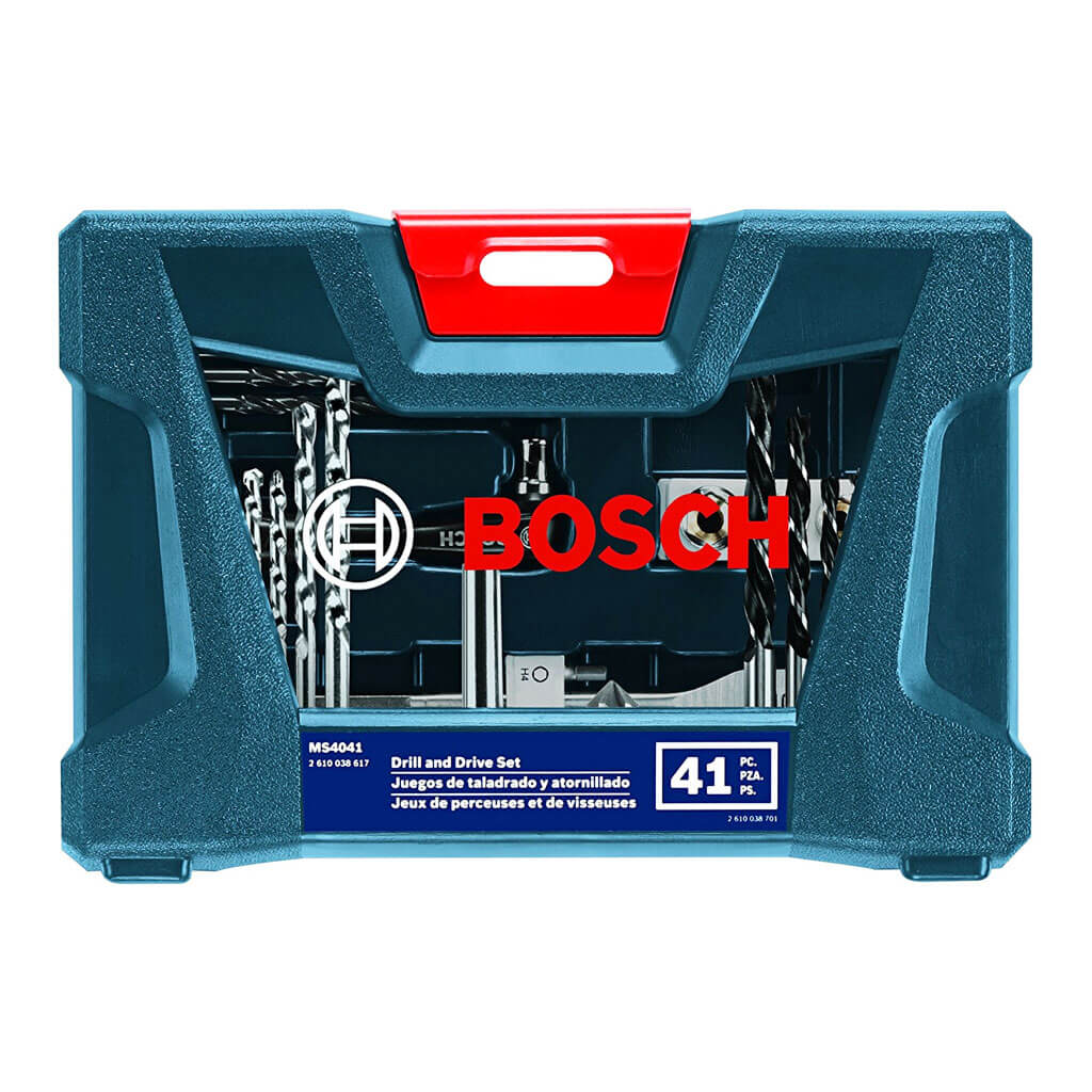 BOSCH MS4041 Drilling, Driving and Socket Mixed Masonry, Wood, Metal and Plastic Bit Set (41-Piece)