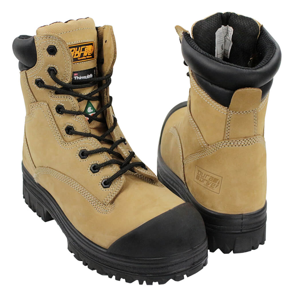 DuraDrive Men's CSA TUNDRA 8 in. Composite Toe Metal Free Cow Nubuck Insulated Work Boots