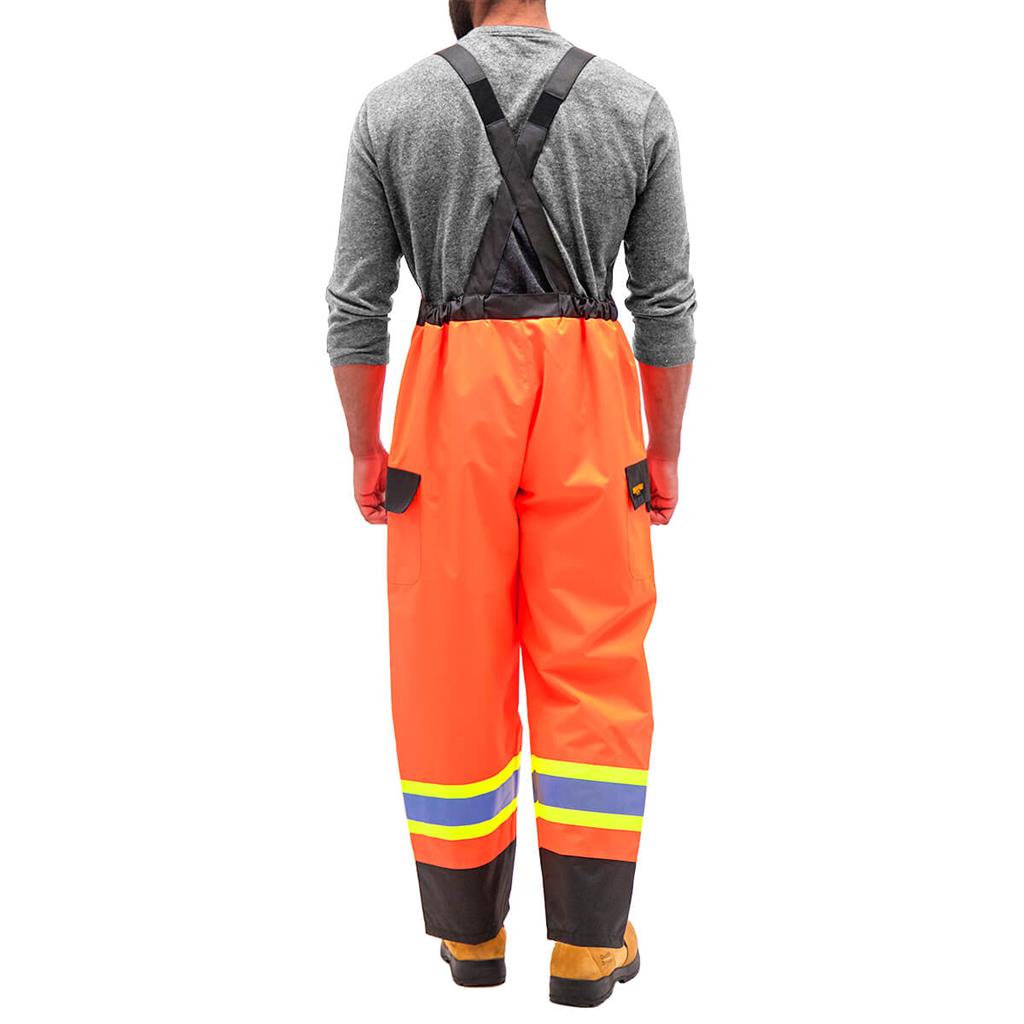 DuraDrive Men's Orange High-Visibility Rain Overall