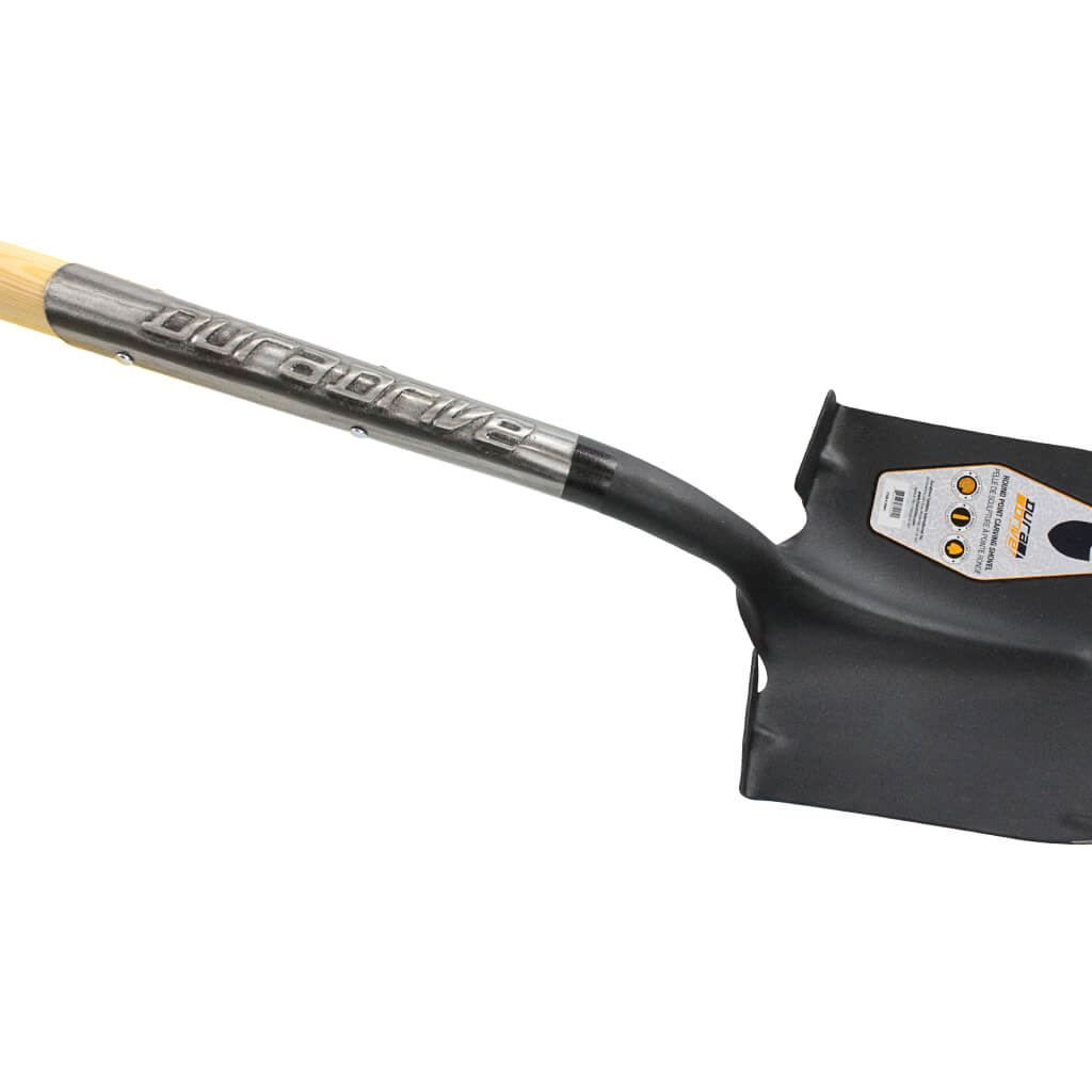 DuraDrive 60 in. Wood Beige Round Point Carving Shovel